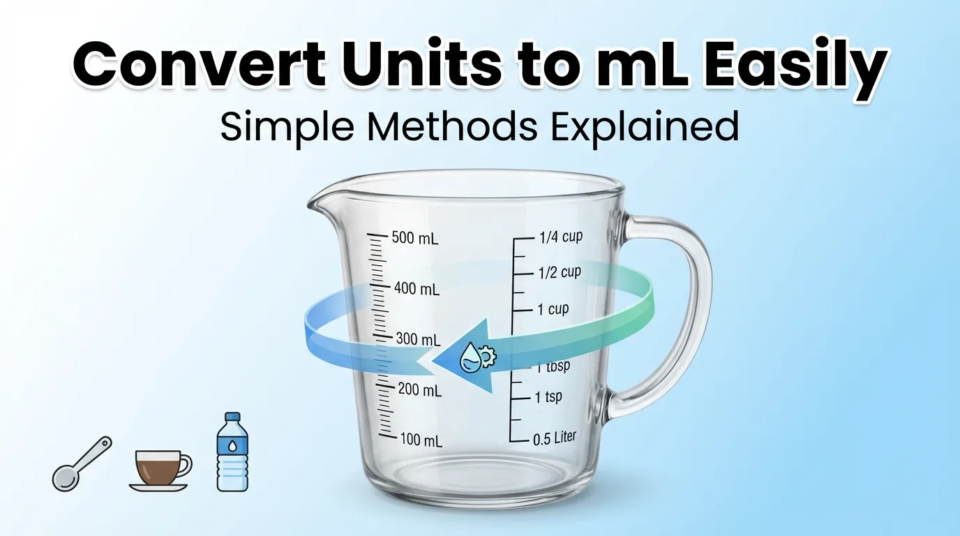 How Do You Convert Units to mL with measurement chart
