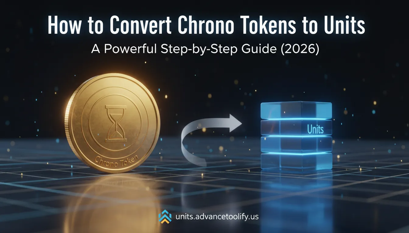 How to Convert Chrono Tokens to Units